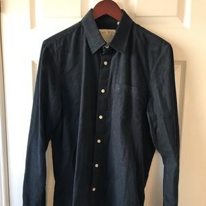 JACK WILLS SHIRT. SZ. M. CORDUROY. NAVY